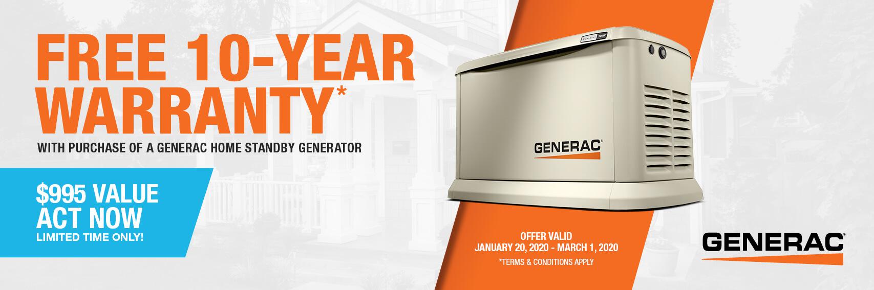 Homestandby Generator Deal | Warranty Offer | Generac Dealer | Pasadena, TX